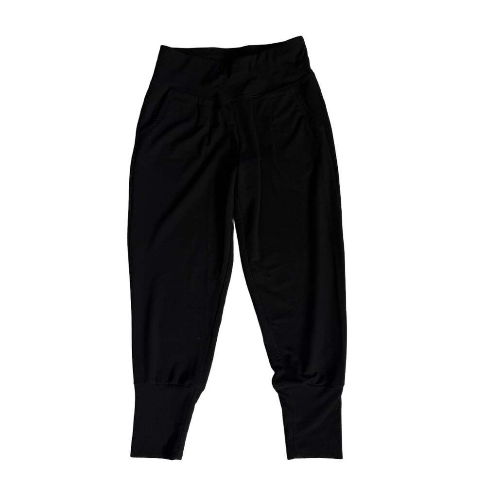 Danskin 9004 Women's Black Jogger Pants Size M Elastic Waist Pockets Tapered